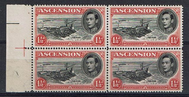 Image of Ascension SG 40c/40ca UMM British Commonwealth Stamp